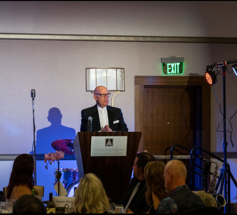 Ed Gilbert, Event Chair addressing the crowd at the first annual Gala