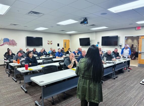 Nancy Presenting to the Cocoa Beach Fire Department